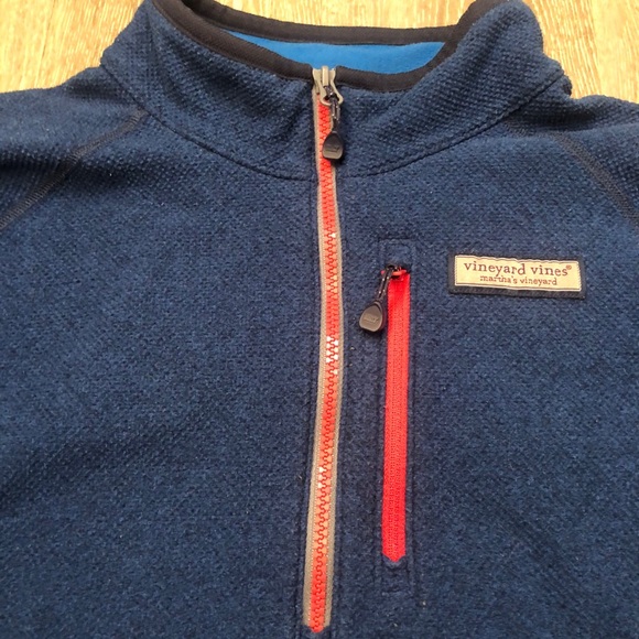 Vineyard Vines 1/4 Zip Pullover Fleece Sweatshirt - Picture 2 of 7